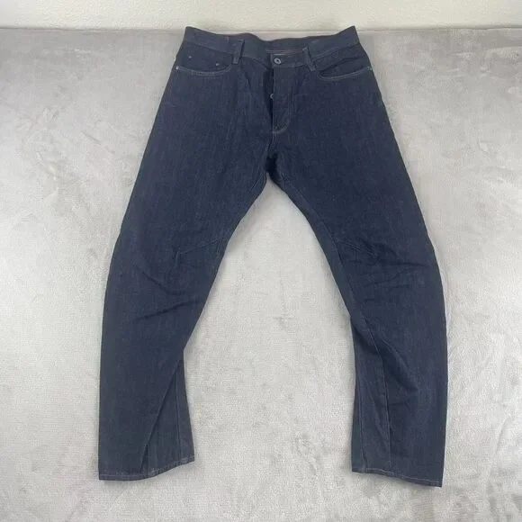 G-STAR RAW Arc Icon 3D Jeans Men 36x32 Dark Blue Slim Fit Button Fly NWOT $200
